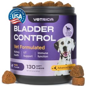 Dog UTI Treatment Bladder Control Chews Dog Cranberry Supplement for Urinary Tract Incontinence Kidney Health Cranberry D Mannose Soft Treats for