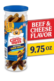 Canine Carry Outs Snausages Snaw Somes! Chewy Dog Treats, Beef & Cheese Flavor, 9.75 Ounces (893328314dfd: Canine Carry Outs Snausages)