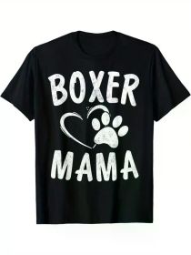 Fun Boxer Mama Gift Dog Lover Apparel Pet Boxer Mom T-ShirtFun Boxer Mama Gift Dog Lover Apparel Pet Boxer Mom T-ShirtFun Boxer Mama Gift Dog Lov (Color: Black, size: XXL)